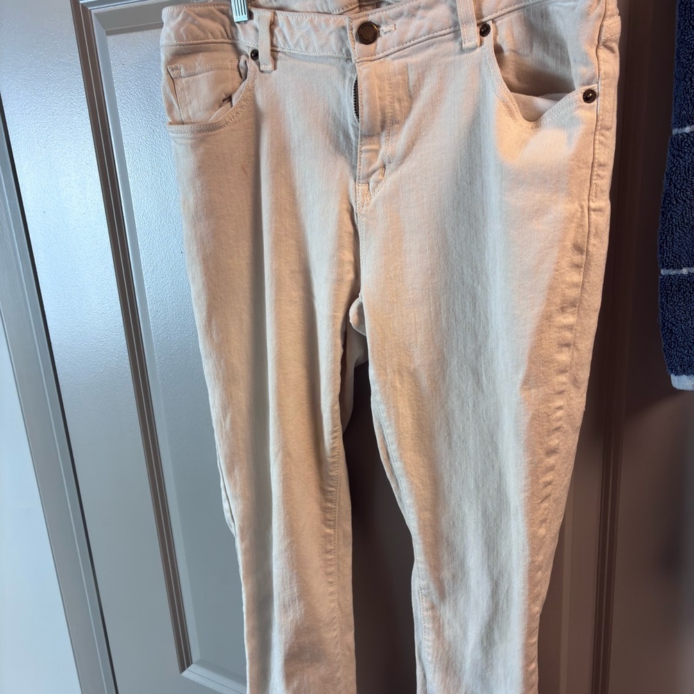 Michael Kors Cream Zippered Pants
